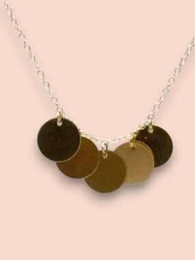 14k Gold Filled Coin Necklace, Versatile Stacking Necklace